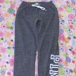 GREY PINK VS SWEATPANTS WITH “PINK” ON THE BOTTOM